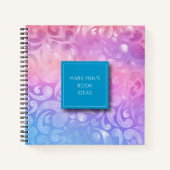 Speciaal Iridescent Pattern-zakboek Notitieboek (Voorkant)