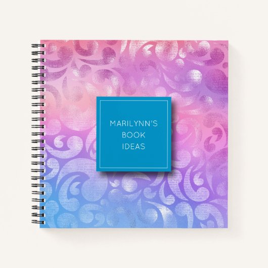 Speciaal Iridescent Pattern-zakboek Notitieboek (Voorkant)