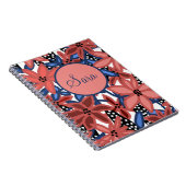Speciaal Journal Red Floral Tropical Design Notitieboek (Rechterzijde)
