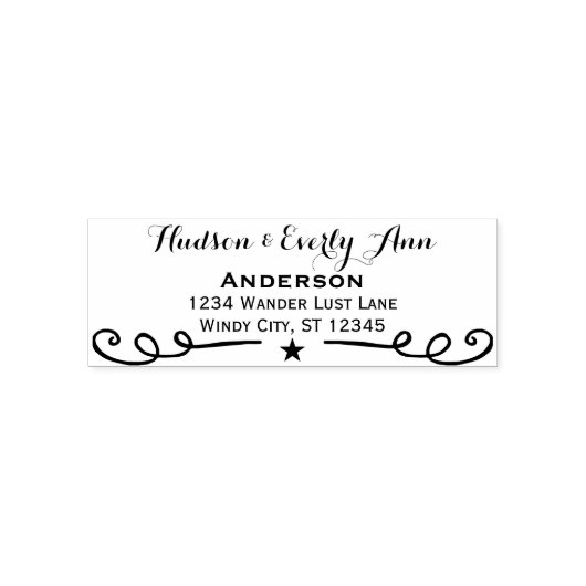 Speciaal Jouw naam en adresAntlers Zelfinktende Stempel (Design)