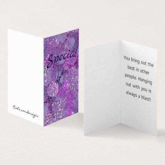 Speciaal Kaart (Binnen en buitenkant)