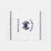 Speciaal kapitein Nautical Crab Fleece Blanket (Voorkant (Horizontaal))