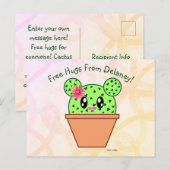 Speciaal Kawaii Cactus Rainbow Desert Briefkaart (Voorkant / Achterkant)