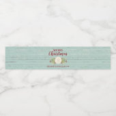 Speciaal kerstbal voor de kust waterfles etiket (Enkel label)