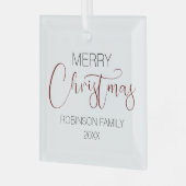 Speciaal kerstboomglas voor fijne kerst Ornament (Voorkant links)