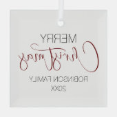 Speciaal kerstboomglas voor fijne kerst Ornament (Achterkant)