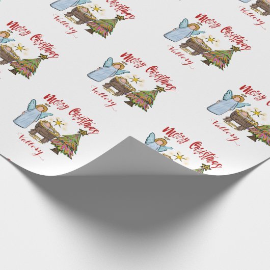 Speciaal kerstboomwerkpapier cadeaupapier (Hoek)