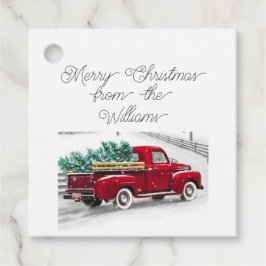 Speciaal kerstcadeau-label bedankjes labels