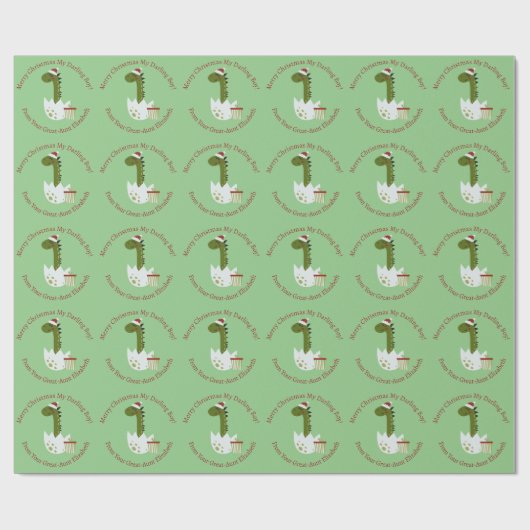 Speciaal kerstcadeau met cadeau cadeaupapier (Vlak)