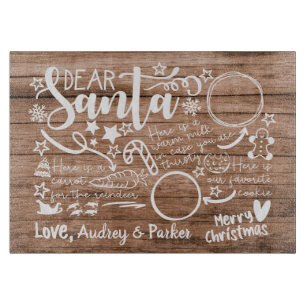 Speciaal kerstcadeau voor kerstavond snijplank