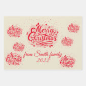 Speciaal kerstcadeaupapier inpakpapier vel (Voorkant 3)