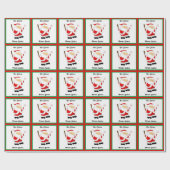 Speciaal kerstcadeaupapier voor honkbal cadeaupapier (Vlak)