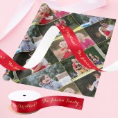 Speciaal kerstcadeautje met gouden kerstgereden ca lint