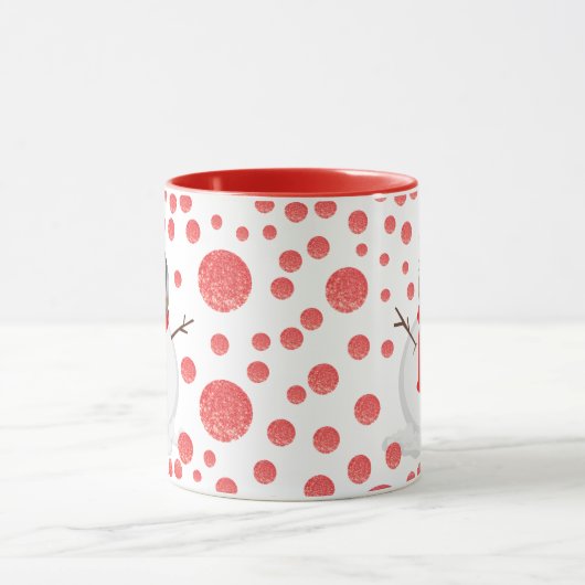 Speciaal kerstfeest Funny Face Photo Coffee Mok (Midden)