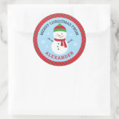 Speciaal kerstfeestartikel ronde sticker (Tas)