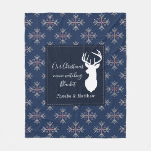 Speciaal kerstfeestdag in het patroon fleece deken