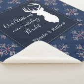 Speciaal kerstfeestdag in het patroon sherpa deken (3/4)