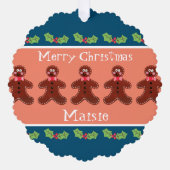 Speciaal kerstfeestmaal ornament kaart (Voorkant)