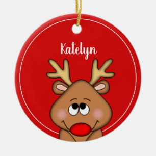 Speciaal kerstjaar rendierlijk kerstjaar keramisch ornament