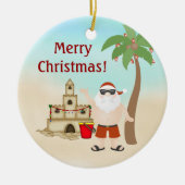 Speciaal kerstkerstkerstkerstkerstkerstbedekking keramisch ornament (Voorkant)