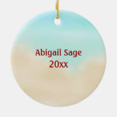 Speciaal kerstkerstkerstkerstkerstkerstbedekking keramisch ornament (Achterkant)