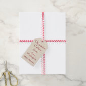 Speciaal kerstkoekjes Gift Label Cadeaulabel (Met Touw)