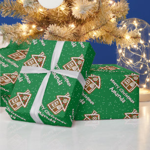 Speciaal kerstontbijtkoekje Wr Cadeaupapier