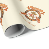 Speciaal kerstontbijtteam cadeaupapier (Rol Hoek)