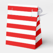 Speciaal kerstrood gestreept draagtas bedankdoosjes (Achterkant)