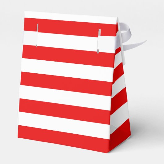 Speciaal kerstrood gestreept draagtas bedankdoosjes (Achterkant)