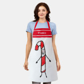 Speciaal kerstsnoepkanaalpron schort (Gedragen)