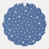 Speciaal kerststraatsneeuwscène ornament kaart (Achterkant)