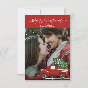 Speciaal kersttruck Wenskaart Bedankkaart