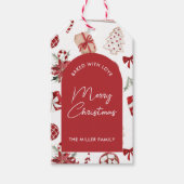 Speciaal kerstvakantiekoekje bakken cadeaulabel (Voorkant)