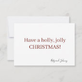 Speciaal kerstWenskaart Bedankkaart (Achterkant)