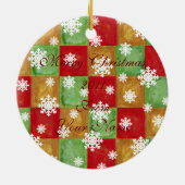 Speciaal kerstzwarte labrador Puppy Keramisch Ornament (Achterkant)