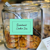 Speciaal keukenlabel, Grandma's Cookie Jar Voedselcontainer Etiket