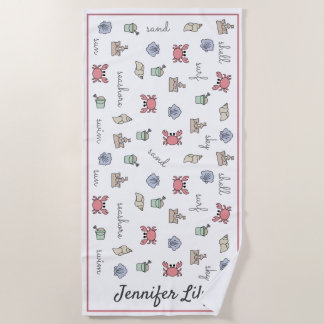 Speciaal Kind van Sandcastle Shell Pail van Beach Strandlaken