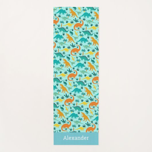Speciaal Kinder dinosauruspatroon Yogamat (Voorkant)