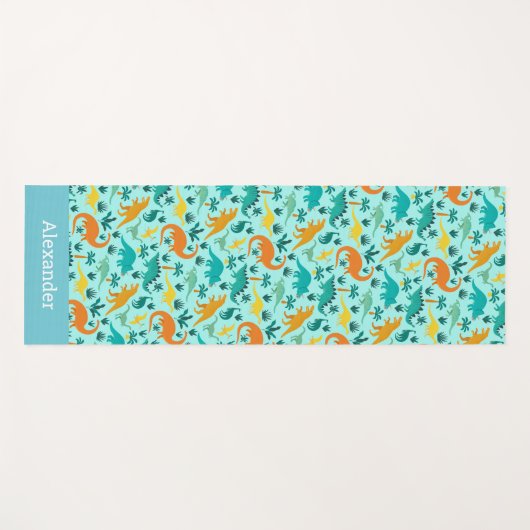 Speciaal Kinder dinosauruspatroon Yogamat (Voorkant (horizontaal))