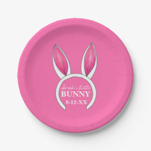 Speciaal klein Bunny Baby shower Pasen Bord