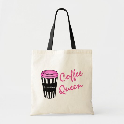 Speciaal koffiekoninginnenstriped Tas (Voorkant)