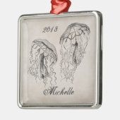 Speciaal  kwallen metalen ornament (Links)