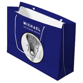 Speciaal Lacrosse Blue Large Gift Bag Groot Cadeauzakje
