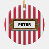 Speciaal Lacrosse Gift Keramisch Ornament (Achterkant)