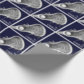 Speciaal Lacrosse Gift Wrapping Paper Cadeaupapier (Hoek)