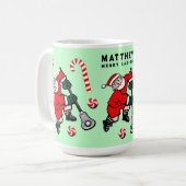 Speciaal Lacrosse Holiday Gift Two-Tone koffie Koffiemok (Voorkant links)