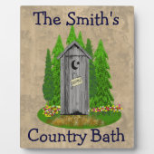 Speciaal landschap Buitenkast Bathroom Plaque Fotoplaat (Voorkant)