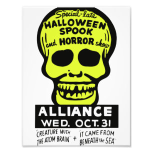 Speciaal Late Spook en Horror Show Foto Afdruk