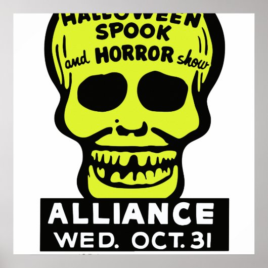 Speciaal Late Spook en Horror Show Poster (Voorkant)